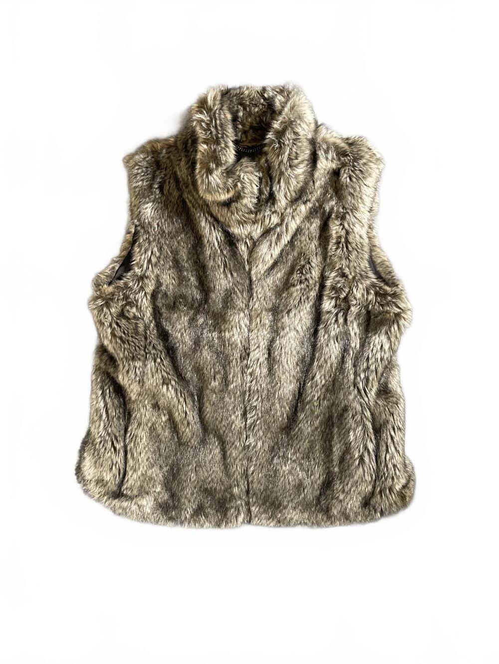 Chic Faux Fur Vest by Banana Republic - Size Small